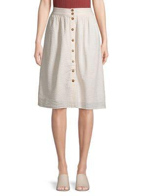 Vero Moda Seersucker A-line Skirt