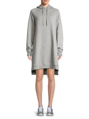 Askya Drawstring Hood Terry Dress