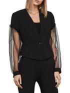 Bcbgmaxazria Sandi Sheer-sleeve Jacket