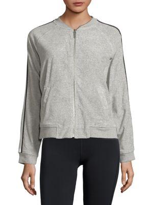 Marc New York Performance Striped Terry Bomber Jacket