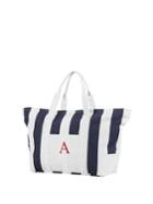 Cathy's Concepts Personalized Striped Canvas Tote