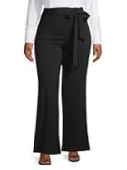 Quiz Curve Plus Flared Self-tie Pants