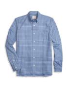 Brooks Brothers Red Fleece Cotton Checkered Oxford Shirt