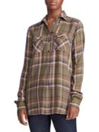 Lauren Ralph Lauren Plaid Patch-pocket Shirt