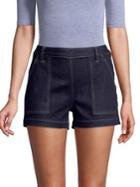 Design Lab Lord & Taylor Side Button Denim Shorts