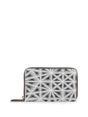 Vida Seismic Leather Zip-around Wallet