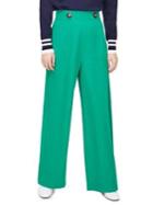Miss Selfridge Buttoned Wide-leg Trousers