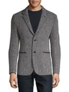 John Varvatos Star U.s.a. Textured Notch Lapel Jacket