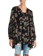 Free People Just The Two Of Us Floral Printed Tunic