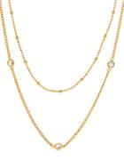 Lord & Taylor Cubic Zirconia Station Necklace