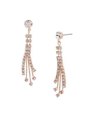 Betsey Johnson Crystal Spray Drop Earrings