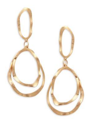 Design Lab 2-pair Double Organicer Drop Earrings