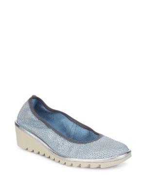 The Flexx Mel A Drama Textured Ballet Wedges