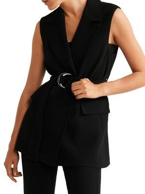 Mango Buckle Belt Gilet