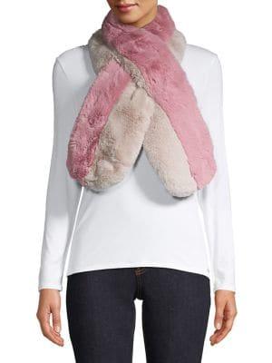 Echo Faux Fur Pull-thru Scarf