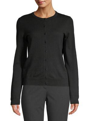 Lord & Taylor Knit Button Front Cardigan