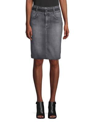 Hudson Jeans High-rise Denim Pencil Skirt