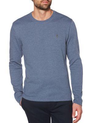 Original Penguin Waffle-knit Long-sleeve Tee