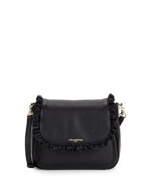 Karl Lagerfeld Paris Ollie Leather Crossbody