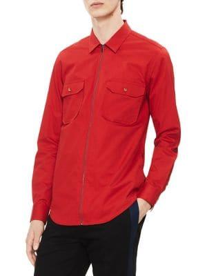 Calvin Klein Long-sleeve Cotton Shirt Jacket