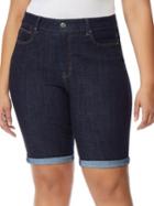 Rebel Wilson X Angels Plus Cruz Mid-rise Bermuda Denim Shorts