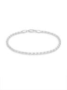 Lord & Taylor Sterling Silver Rope Chain Bracelet