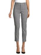 Lord & Taylor Kelly High-rise Cropped Gingham Pants