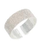 Anne Klein Crystal Wide Cuff Bracelet