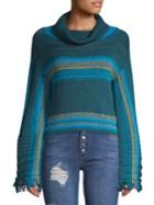 Free People Striped High-neck Sweater