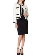 Tahari Arthur S. Levine Grosgrain-&-lace Boucle Skirt Suit
