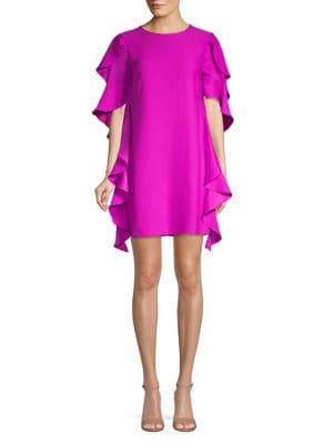 Nicole Miller New York Cascade Ruffle Sheath Dress