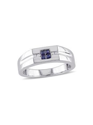 Sonatina Sterling Silver, Sapphire & Diamond Ring