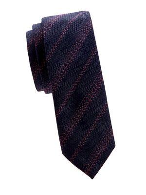 Hugo Textured Stripe Silk Tie