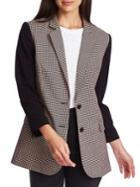 1.state Mini-houndstooth Printed Blazer