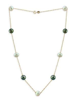 Effy 14k Yellow Gold And 8mm Freshwater Pearl Necklace