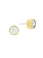 Cole Haan Goldtone Crystal Studded Earrings