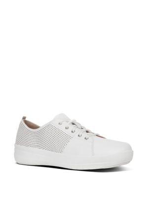 Fitflop F-sporty Tm Scoop-cut Perf Leather Sneakers