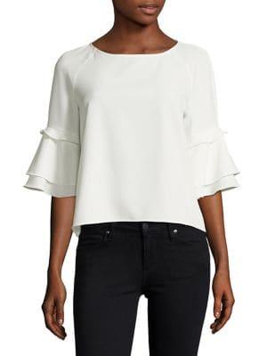 Design Lab Ruffle-sleeve Blouse