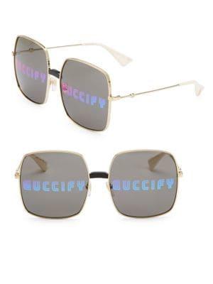 Gucci 60mm Square Sunglasses