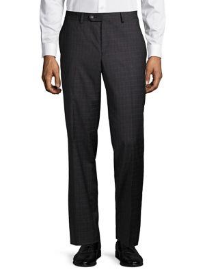 Lauren Ralph Lauren Stripe-check Wool Dress Pants