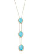 House Of Harlow Tanta Tri-stone-accented Pendant Necklace