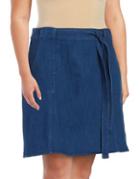 Rachel Rachel Roy Plus Denim Pocketed Skirt