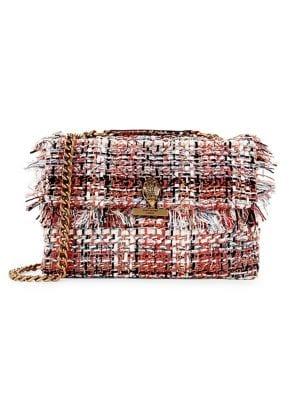 Kurt Geiger London Tweed Kingston Large Crossbody Bag