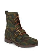 Polo Ralph Lauren Camouflage Leather Ankle Boots