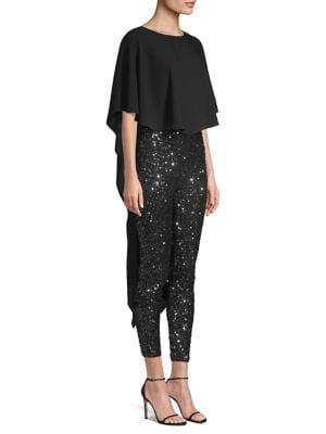 Bcbgmaxazria Woven Embellished Jumpsuit