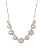 Marchesa Faux Pearl & Crystal Collar Necklace