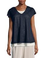 Jones New York Double V-neck Tee