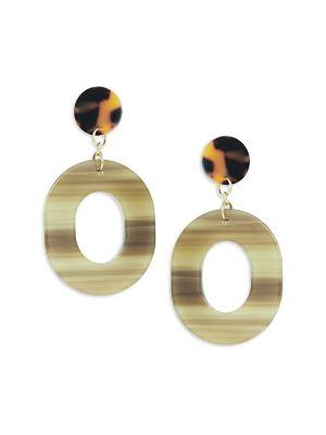 Design Lab Lord & Taylor Round Hoop Drop Earrings