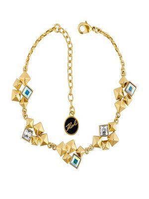 Karl Lagerfeld Pyramid Cluster Swarovski Crystal-embellished Bracelet