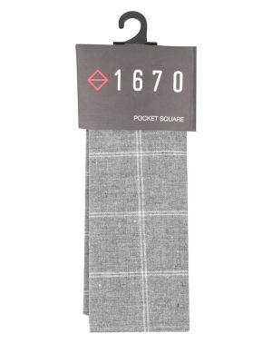 Lord Taylor Danforth Check Pocket Square